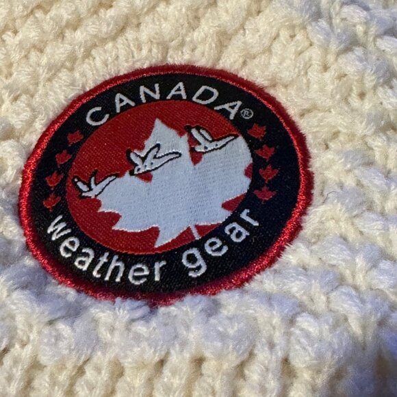 Canada Weather Gear White Sherpa faux fur  Lined Winter Hat One Size nwot not wo - Picture 2 of 9
